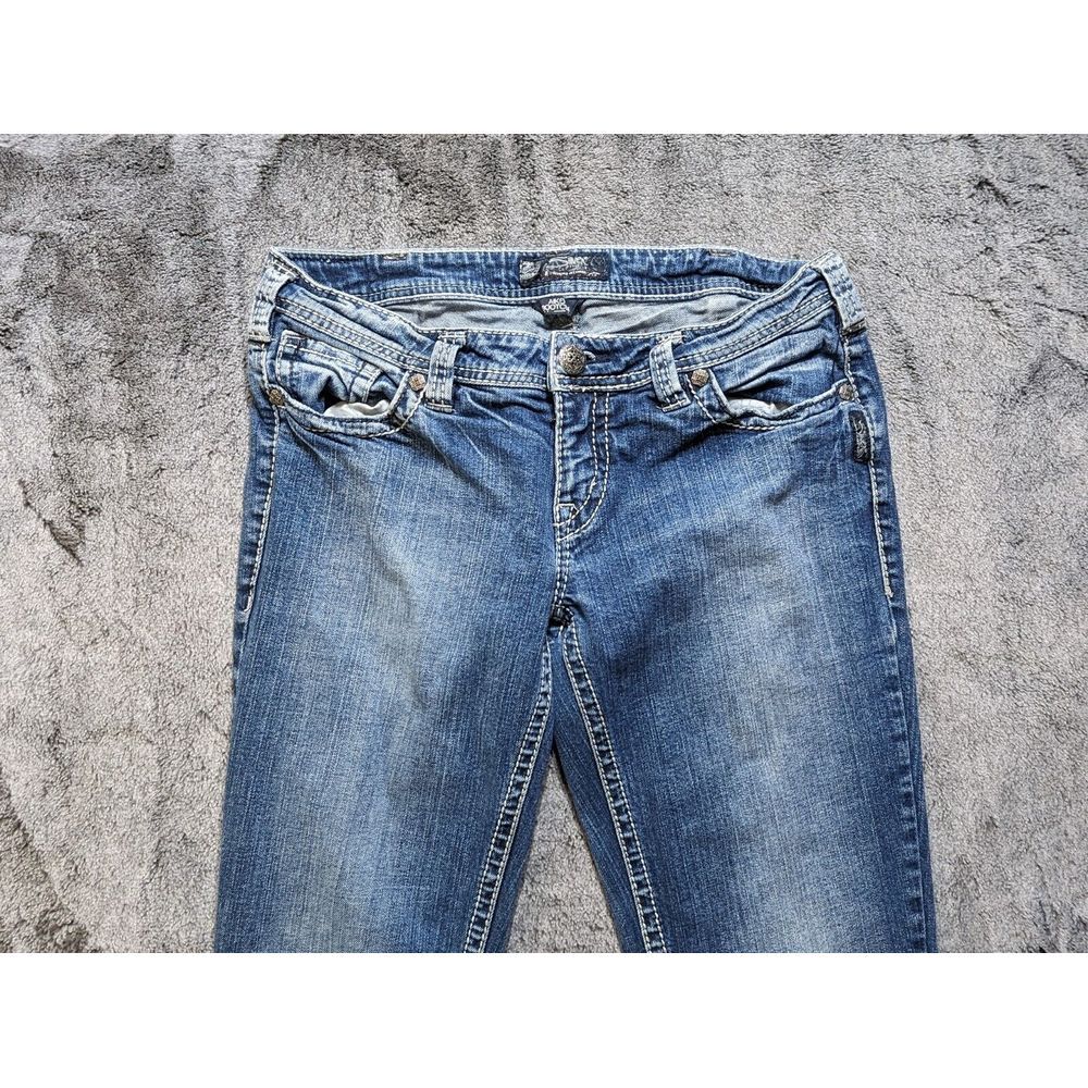 Silver Aiko Bootcut Women's Jeans Size W31/L31 Medium Wash - Picture 3 of 14